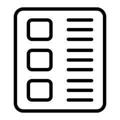 Sticker - Checklist Vector Line Icon