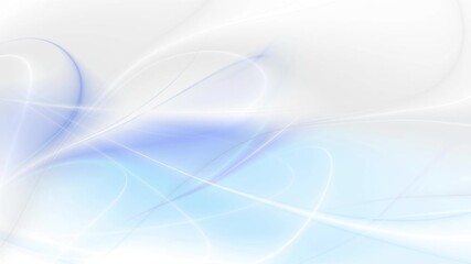Fototapete - Flowing abstract blue waves graphic motion design. Video animation 4k 3840 x 2160
