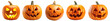 © Rawpixel.com - Halloween pumpkin png cut out element set