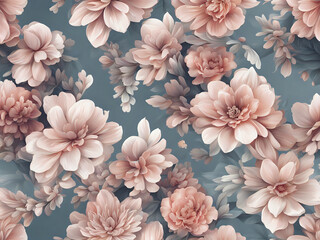 Wall Mural - seamless floral pattern