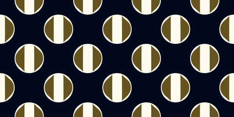 Seamless circle pattern round shape vector background. Abstract dots geometrical texture classic blue white color palette. Paper design, textile, wallpaper. Digital illustration high resolution image.