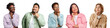 © Rawpixel.com - diverse people thinking pose png cut out element set