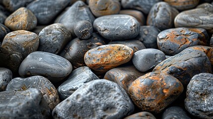 Poster - natural stones for podium background : Generative AI