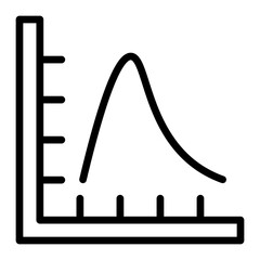 Sticker - Graph Vector Line Icon