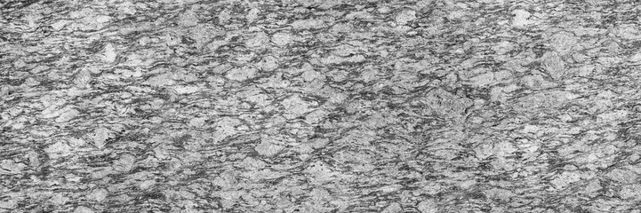 Poster - horizontal black and white marble stone texture for pattern and background.