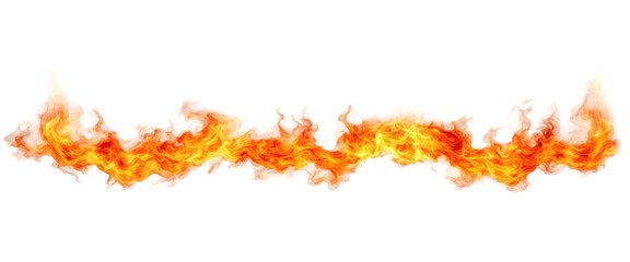 Wall Mural - Stunning visual of flames isolate on transparent background, png, cutout