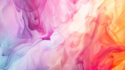 Wall Mural - vibrant neo-romanticism style abstract background with swirling bright colors