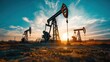 © Theeranan - Oil pumps working in a field under a blue sky, symbolizing digital extraction, energy markets, and resource economies.