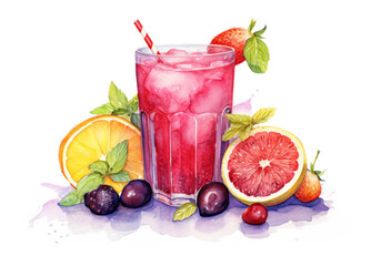 Canvas Print - PNG Drink food grapefruit cocktail.