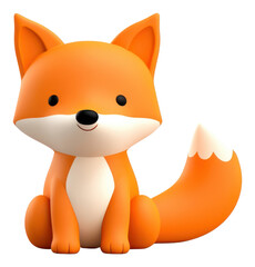 Poster - PNG Toy animal fox representation.