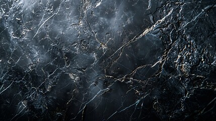 Poster - Black Marble Texture Seamless Background : Generative AI