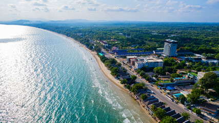 Wall Mural - Rayong Sea, Mae Lamphueng Beach, is located in Rayong Province, eastern region of Thailand, Asia.