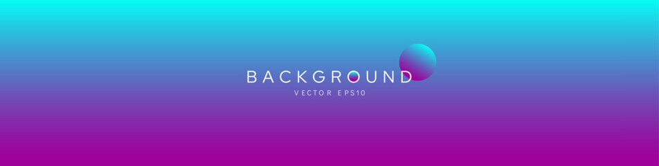 Wall Mural - vibrant gradient background banner with purple and blue color transition, vector design