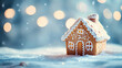 © ma - Warm Christmas gingerbread house background