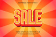© Wahyu - 3D Sale Text effect editable vector. Business text effect. Promotion pamflet