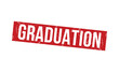 © ceoJAHID - GRADUATION rubber stamp on white background. GRADUATION Stamp.