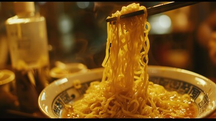 Wall Mural - A bowl of noodles