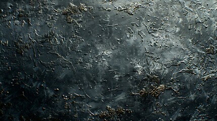 Poster - Dark grey concrete cement wall texture background with old and vintage style : Generative AI
