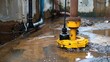 © The 2R Artificiality - Sump pump with yellow backup for underground water drainage