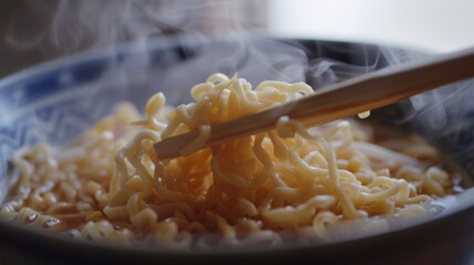 A bowl of noodles