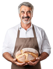 Canvas Print - PNG Male baker, transparent background