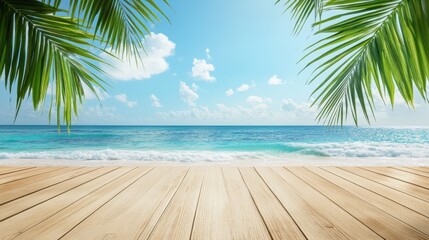 Poster - The tropical beach view