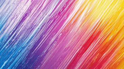 Wall Mural - Abstract Rainbow Brushstrokes