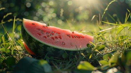 Sticker - watermelon on the table