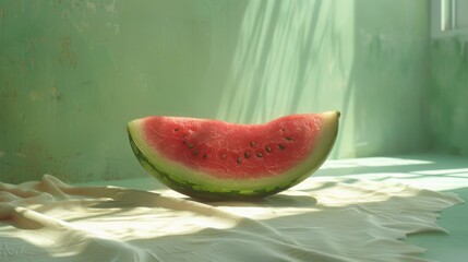 Poster - watermelon on the table