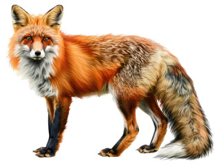 Sticker - PNG Fox wildlife mammal animal.