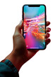 © Rawpixel.com - PNG Holding light phone photo.