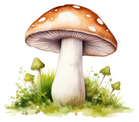 Sticker - PNG Mushroom fungus agaric plant transparent background