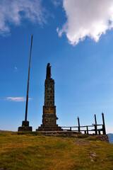 Sticker - the summit of mount maggiorasca santo stefano d'aveto italy