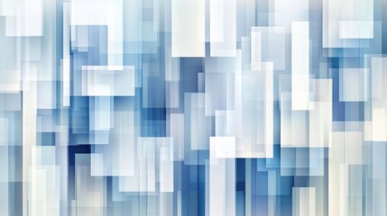 Wall Mural - A blue and white abstract background with squares in it, AI