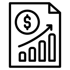 profit growing icon