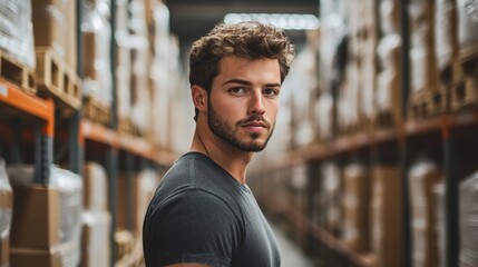 Portrait of a Man at the warehouse