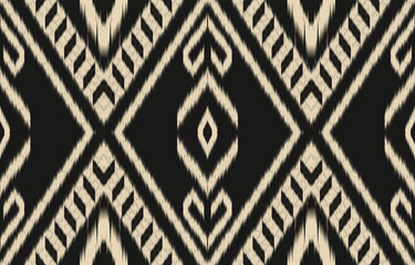 Ethnic abstract ikat art. Aztec ornament print. geometric ethnic pattern seamless  color oriental.  Design for background ,curtain, carpet, wallpaper, clothing, wrapping, Batik, vector illustration.