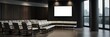 © emongraphic - a modern commercial building lobby corridor leading to an open lounge area. Mockup 3D rendering.