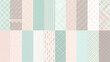 © ak159715 - Plaid pattern seamless ornate set pastel color vector image