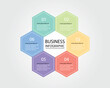 © Juibo - Business Infographic modern design template for banners and infographics for 6 hexagon step