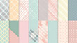 © ak159715 - Plaid pattern seamless ornate set pastel color vector image