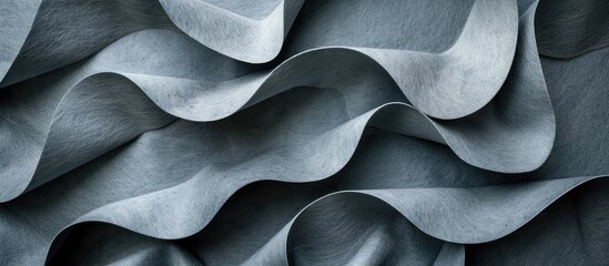 Wall Mural - light gray felt texture creates an abstract art background surface made of colored construction pape