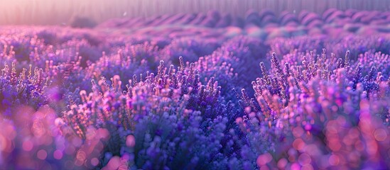 Poster - Close up of English Lavender Flowers. with copy space image. Place for adding text or design