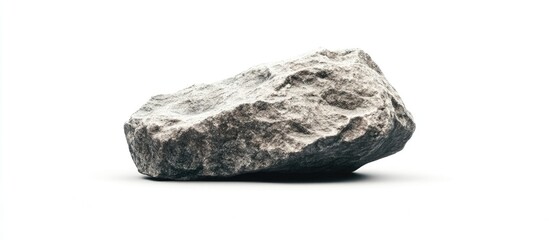Fototapete - rock on a white background. with copy space image. Place for adding text or design