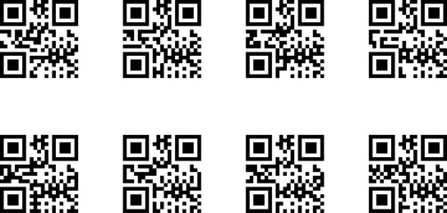 fake qr code scan me vector illustration.