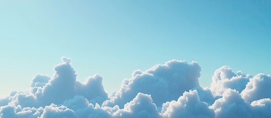 Sticker - Clear blue sky with clouds. with copy space image. Place for adding text or design