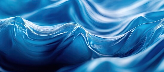 Aufkleber - Beautiful wave pattern in the blue river water Ideal for use as a background or wallpaper. with copy space image. Place for adding text or design