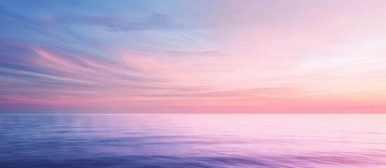 Canvas Print - Gradient sky by the seaside. with copy space image. Place for adding text or design