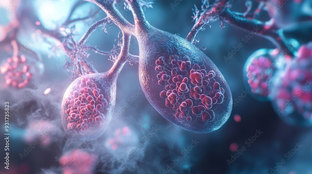 Alveoli function in the lungs, facilitating the exchange of oxygen and ...