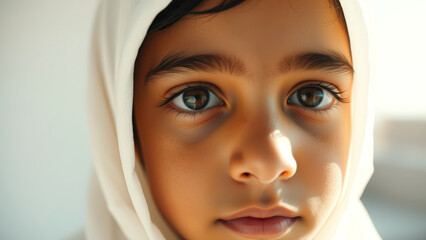 Canvas Print - Close-up of a young girl's eyes